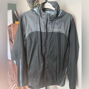 MENS COLUMBIA WINDBREAKER ZIPPER UP JACKET